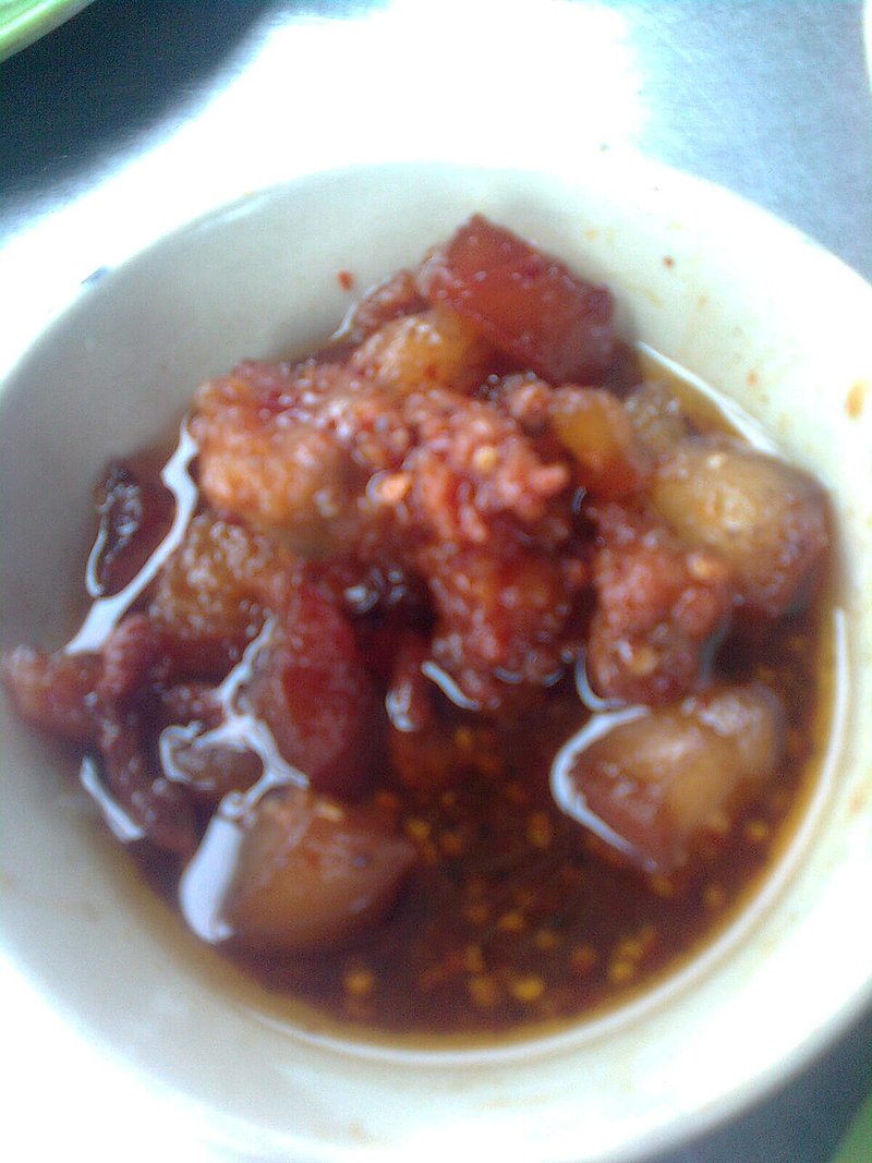 Ba chỉ kho dưa