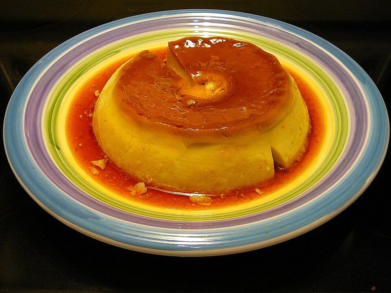 Bánh flan dừa