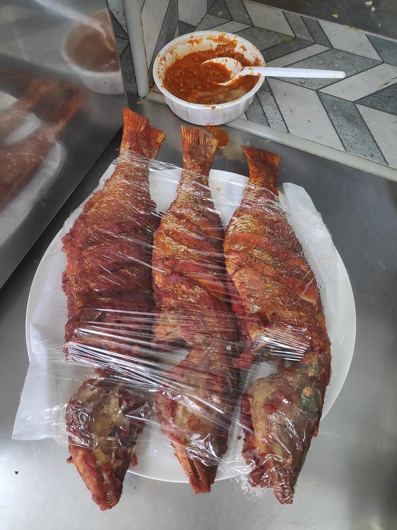Cá hú xào tỏi