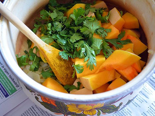 Canh bầu me