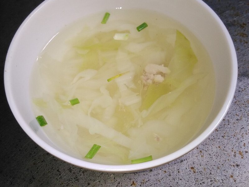 Canh cải thảo thịt băm