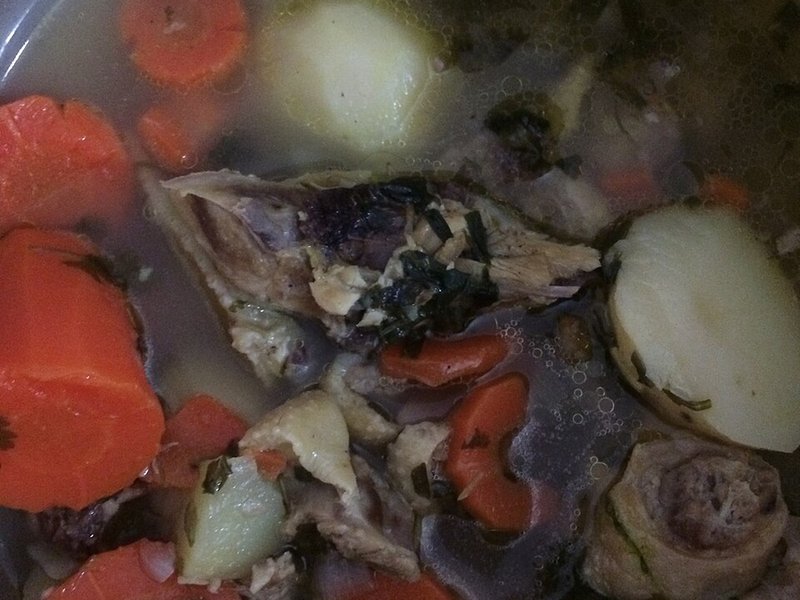 Canh gà nấm