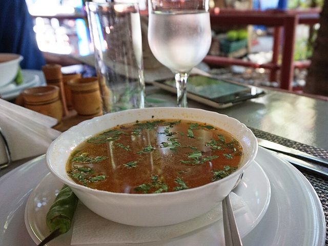 Canh khoai sọ lá giang