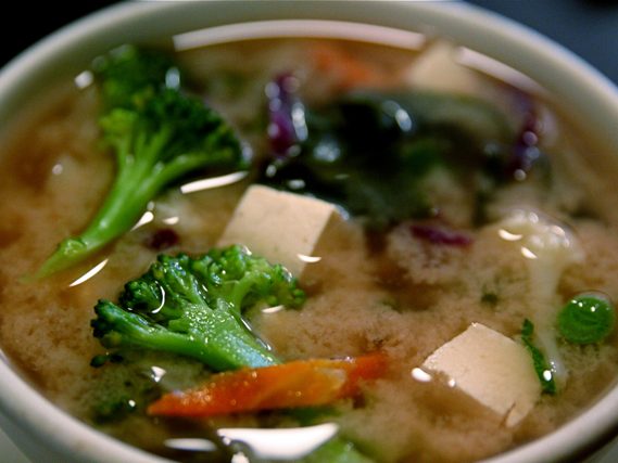Canh nấm rau củ chay