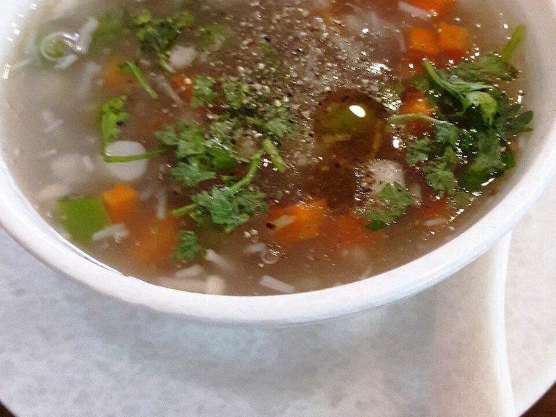 Canh rau dền tôm