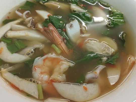 Canh Tôm sú cà pháo