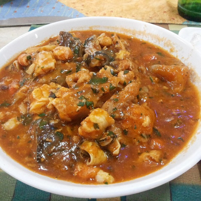 Canh Cá basa sấu chín