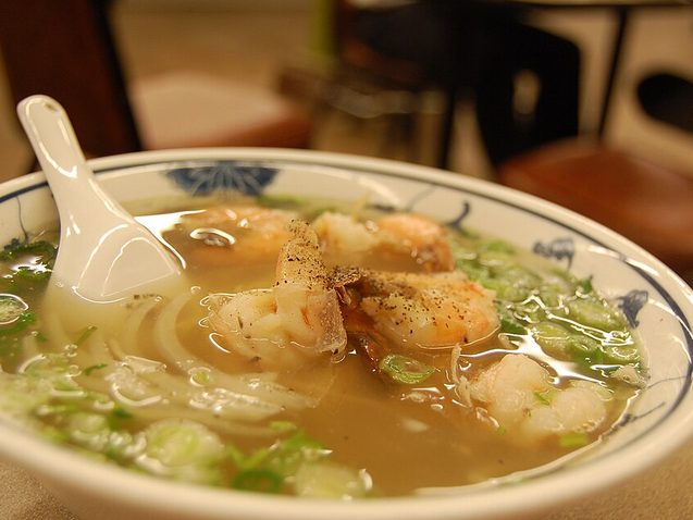 Canh Tôm hùm sấu chín