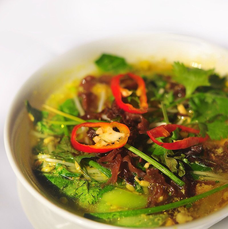 Canh Tôm thẻ me chua