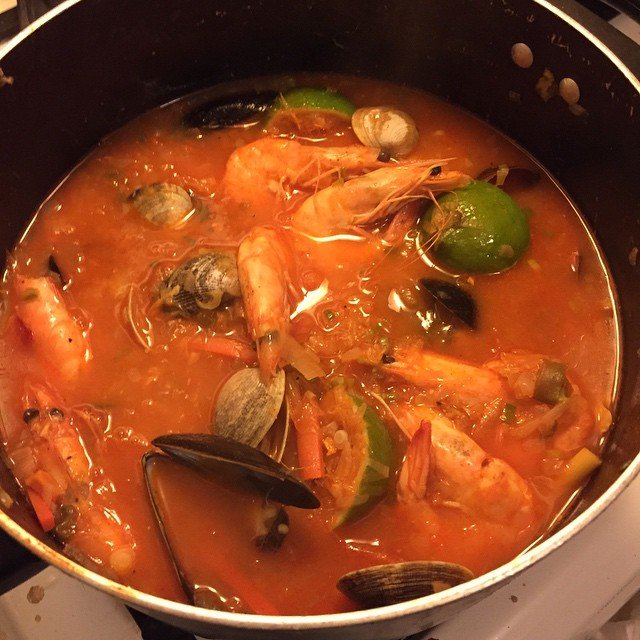 Canh Bạch tuộc nhỏ cà chua