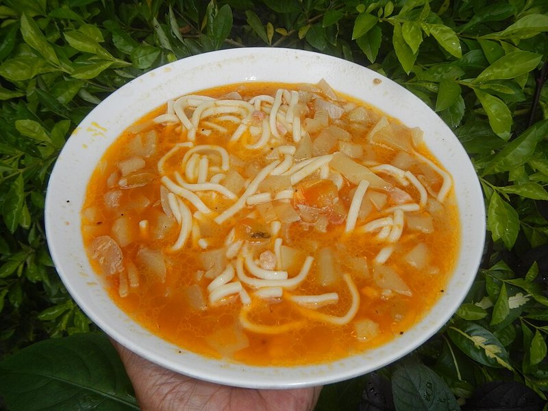 Canh Bạch tuộc tươi ngò gai