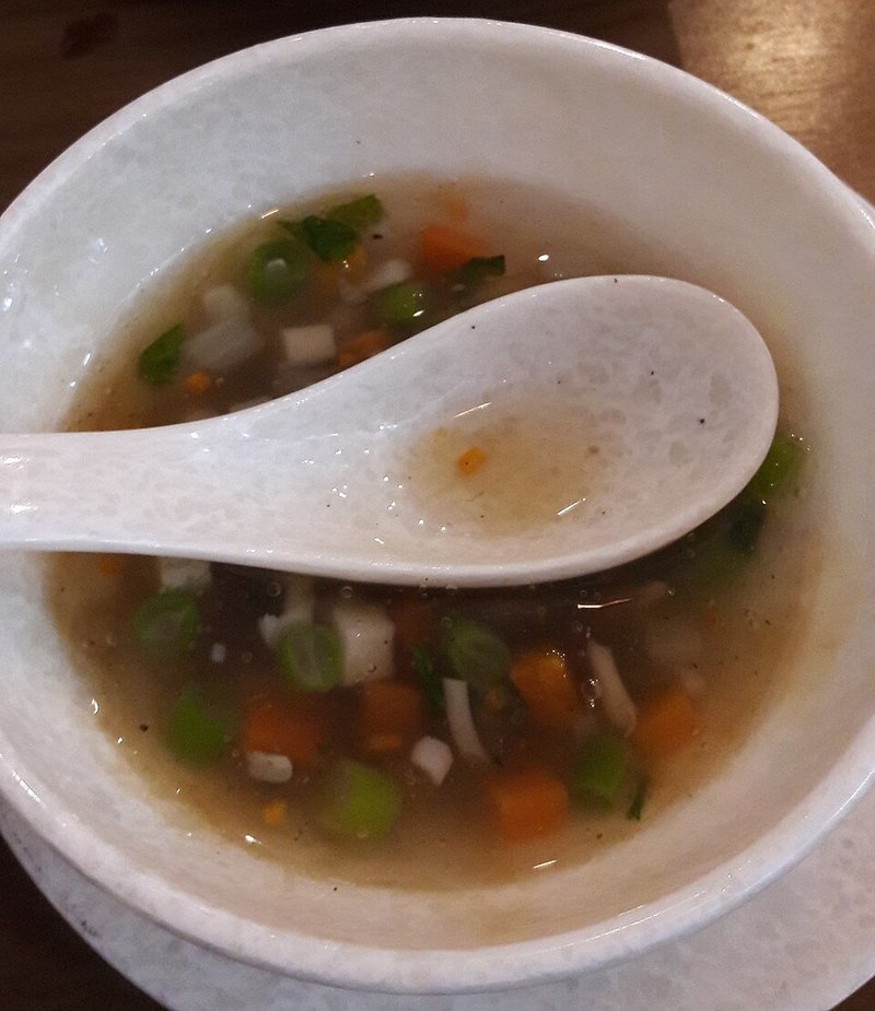 Canh Lòng gà ngò gai