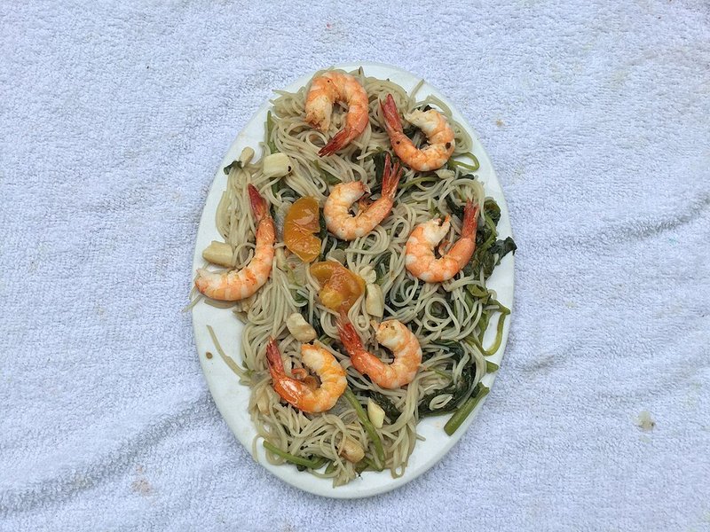 Canh Tôm đất lá lốt