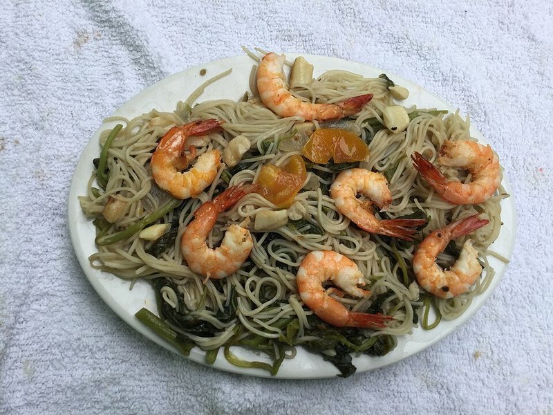 Canh Tôm sú lớn bạc hà