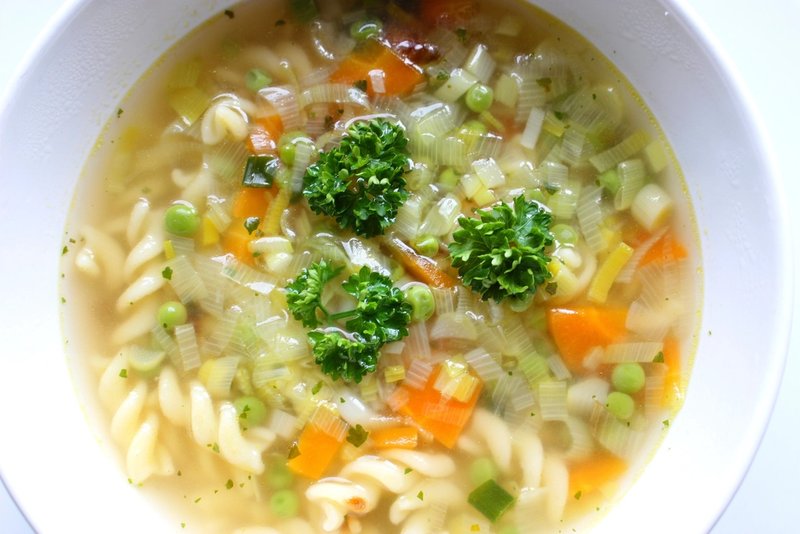 Canh Lòng vịt lá giang