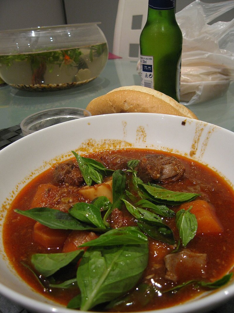 Canh Thịt bò Úc slice me chua