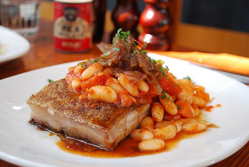 Canh Thịt heo ba chỉ bạc hà