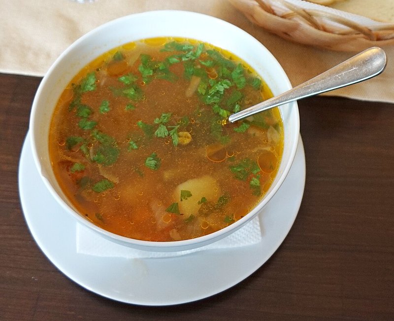 Canh Tôm bạc biển lá lốt