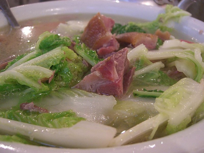 Canh cá lóc đậu bắp