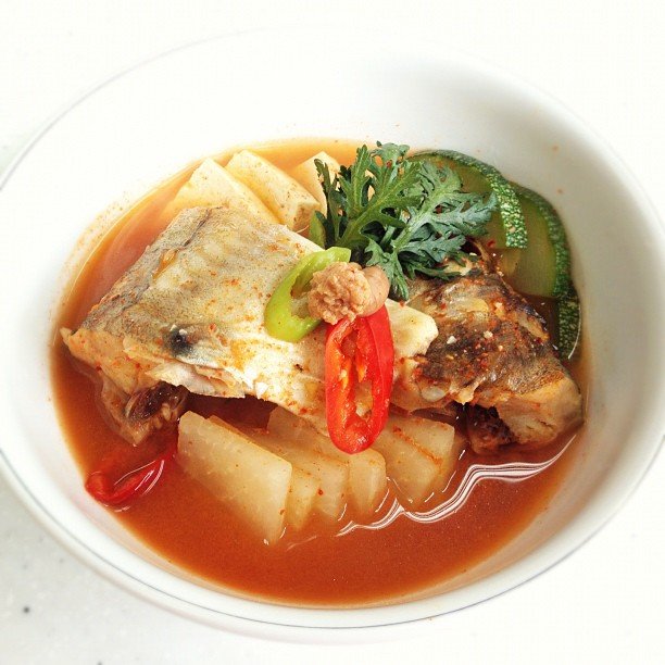 Canh Cá rô bạc hà