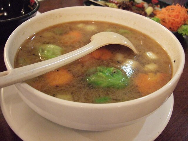 Canh Bạch tuộc lá giang