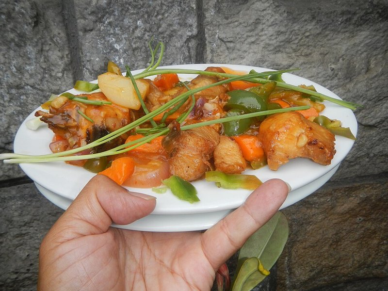 Sườn non chiên tỏi ớt