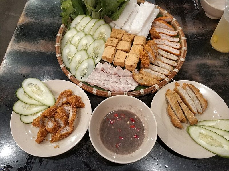 Đậu phụ hấp chay hành