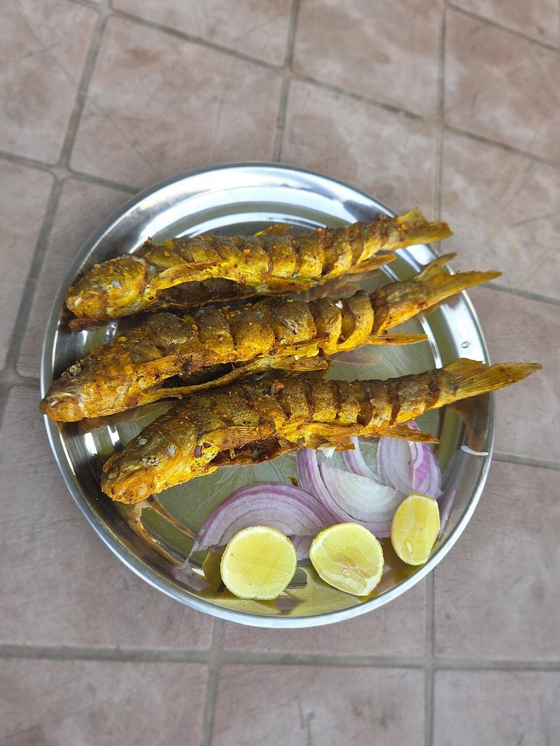 Cá hố kho đậu phộng