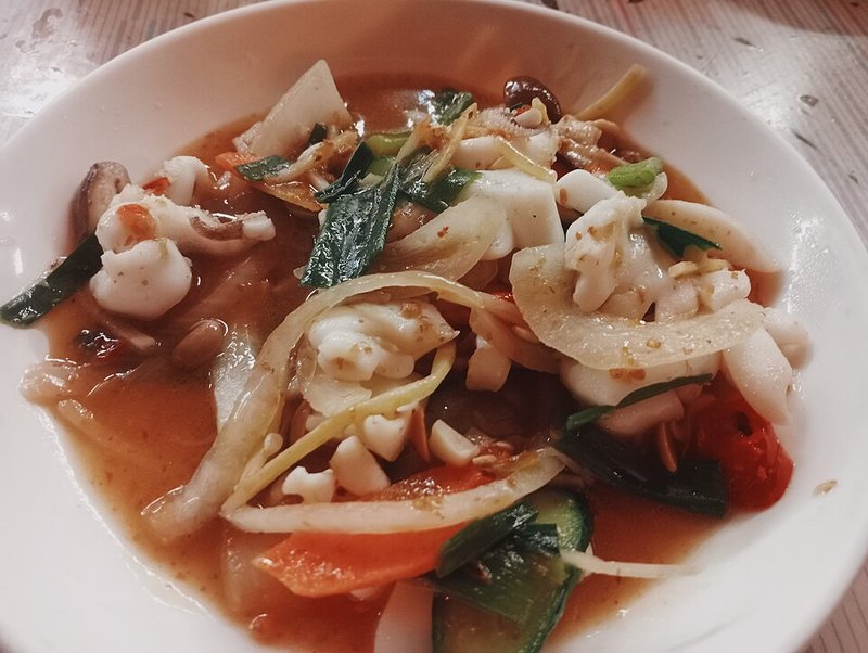 Mực xào chua ngọt