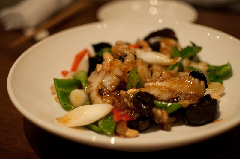 Mực xào dưa cải