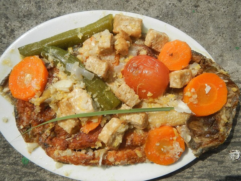 Thịt băm xào đậu phụ