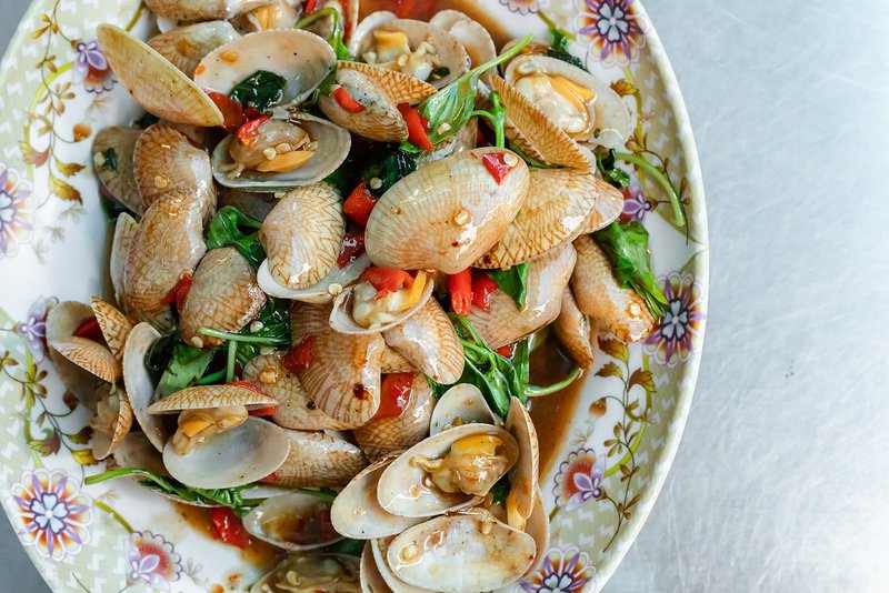 Tôm đất xào sả
