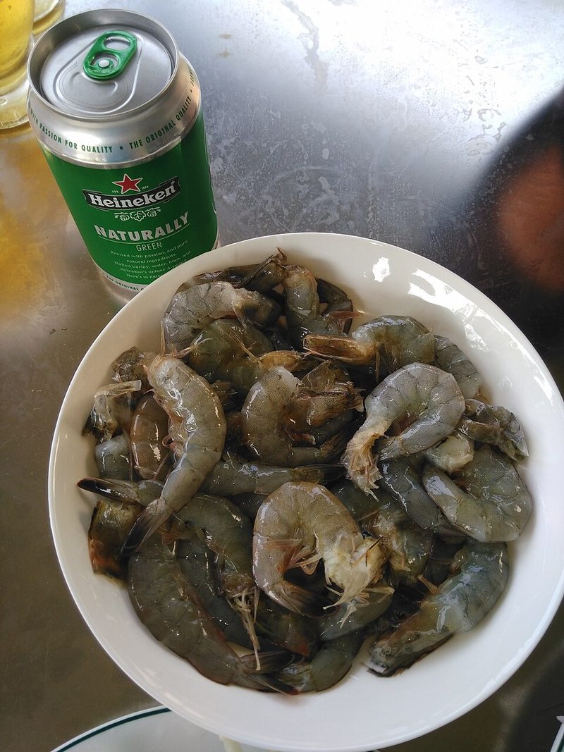 Tôm hấp bia