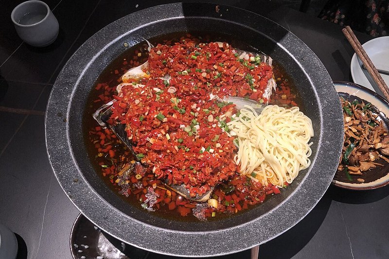 Cá chim đen xào cải bẹ xanh
