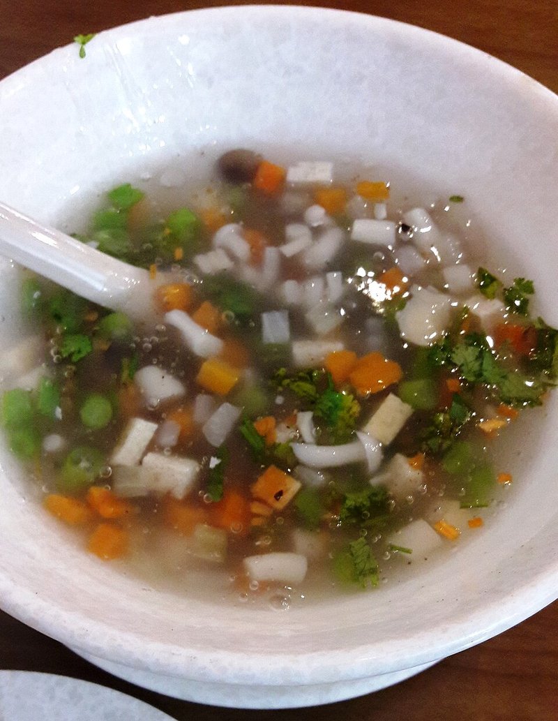 Gà ta xào cải ngọt
