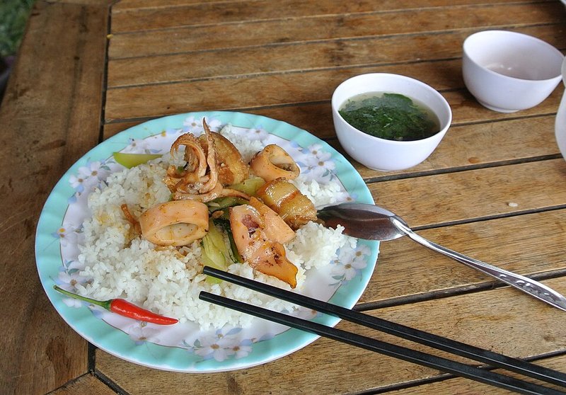 Sườn non xào cải ngọt
