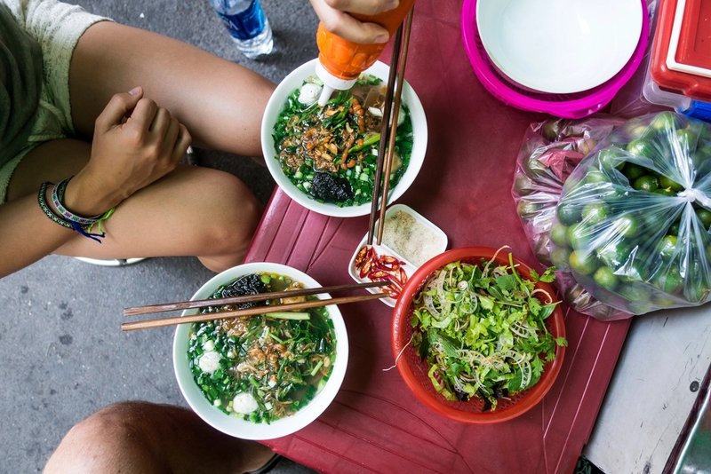 Lòng gà xào đậu que