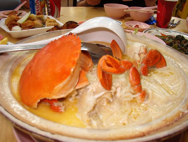 Cua biển xào bông cải