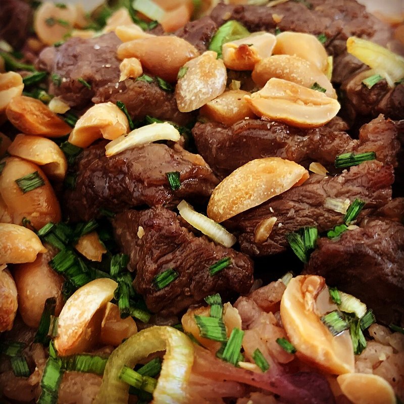 Mực nang xào cải thảo